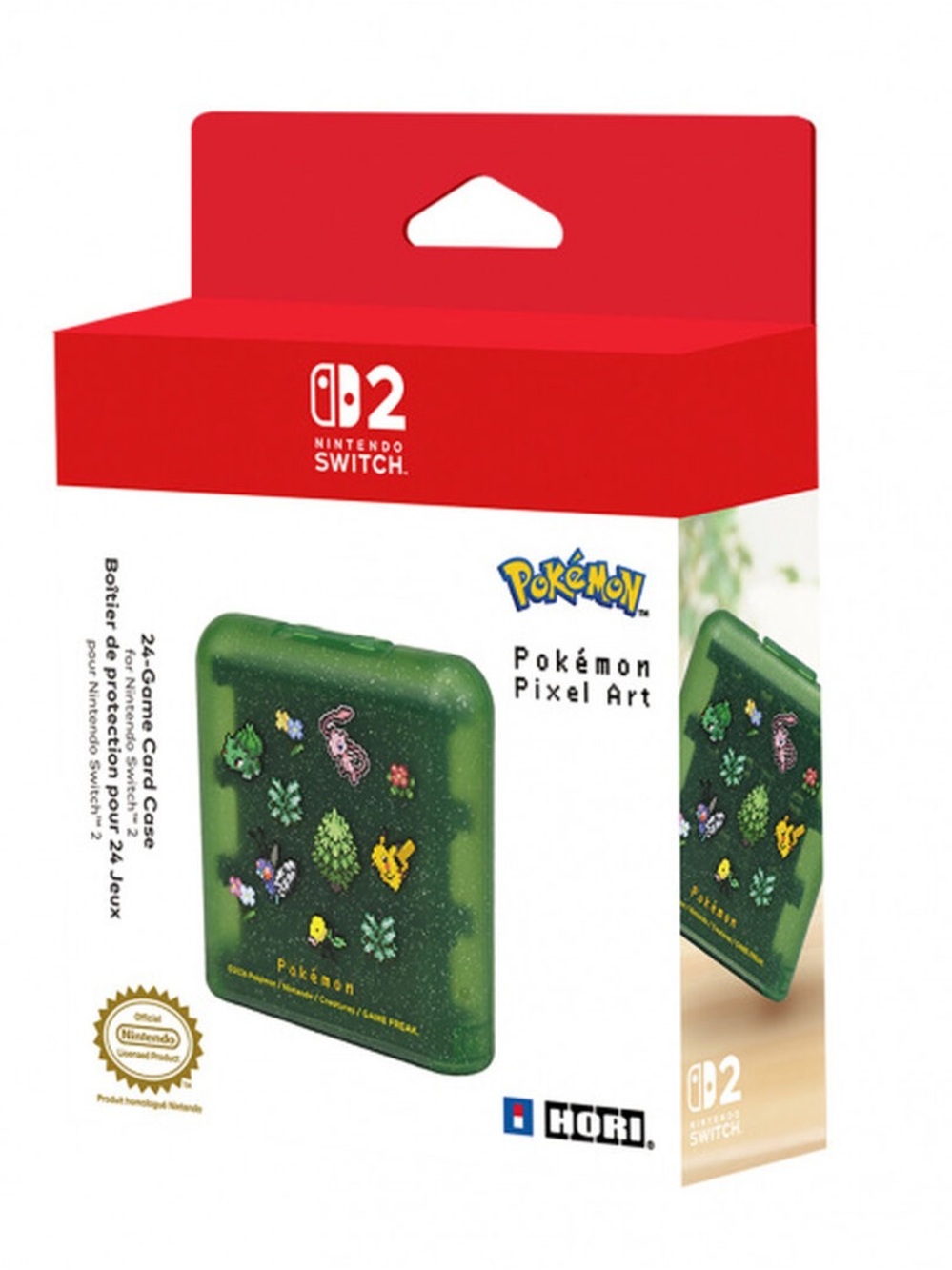 Pokémon Pixel Art Green 24-Game Card Case for Nintendo Switch